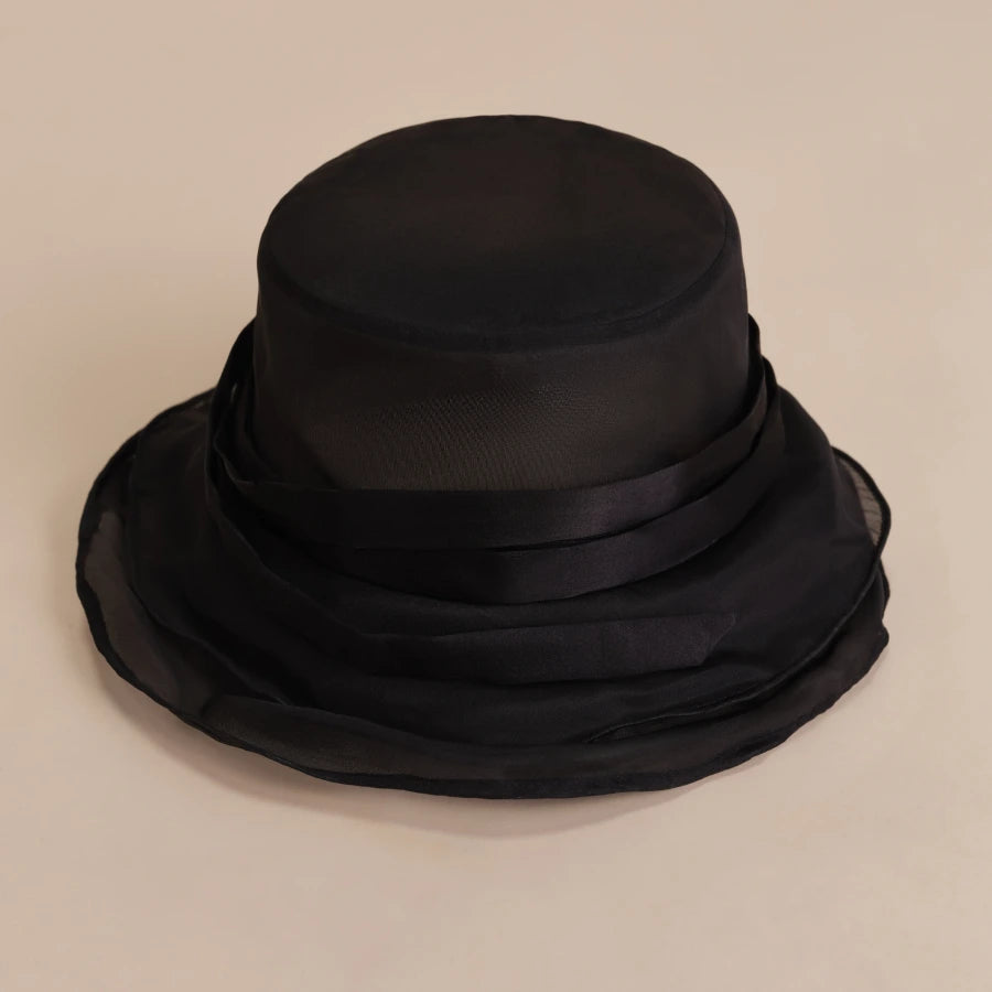 la croissance — Black Airy Veil Hat